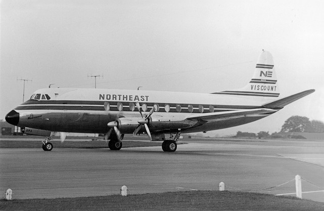 Photo of Northeast Airlines Inc Viscount N6593C c/n 286 September 1958