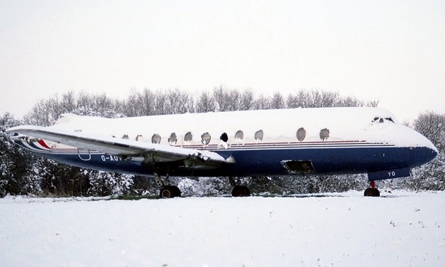 Photo of British Air Ferries (BAF) Viscount G-AOYG c/n 256 November 1993