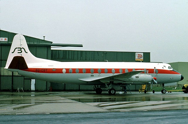 Photo of Scibe Airlift Zaire Viscount 9Q-CBT c/n 421