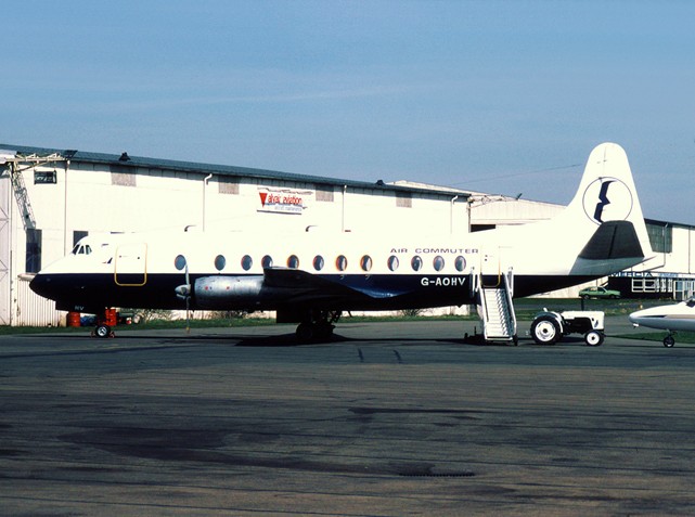 Photo of Euroair Transport Ltd Viscount G-AOHV c/n 170 April 1984