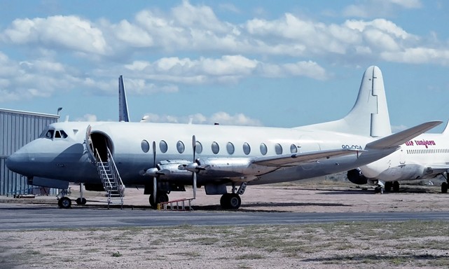 Photo of Guila Air Viscount 9Q-CGA c/n 41 February 1993