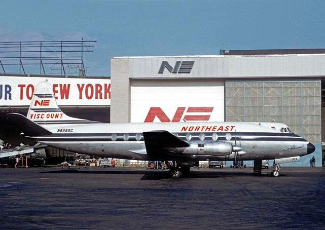 Photo of Northeast Airlines Inc Viscount N6598C c/n 392 June 1962