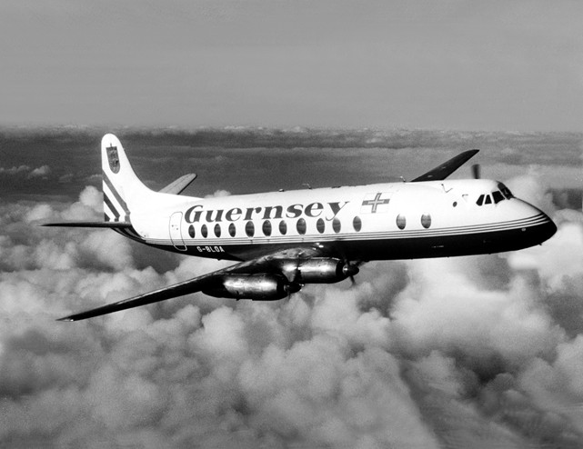 Photo of Guernsey Airlines Viscount G-BLOA c/n 259 June 1986