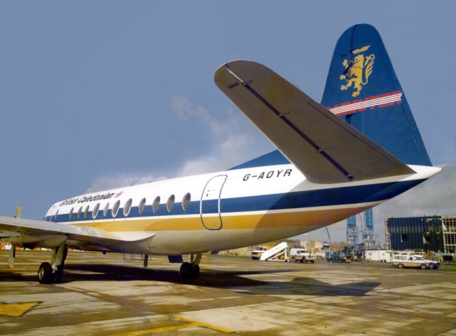 Photo of British Caledonian Airways (BCAL) Viscount G-AOYR c/n 266 April 1985