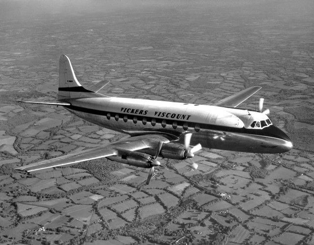 Photo of Ministry of Supply Viscount G-AMAV c/n 3 July 1955