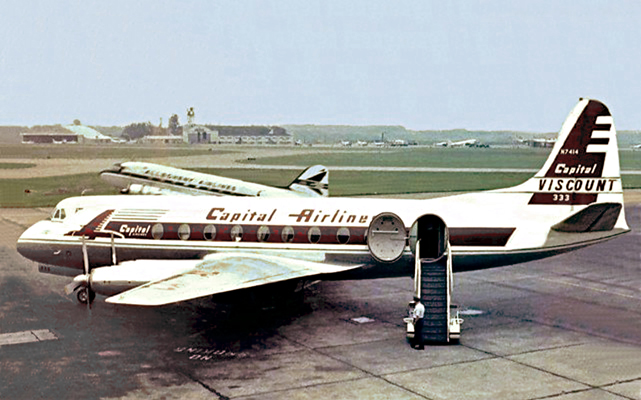 Photo of Capital Airlines (USA) Viscount N7414 c/n 112