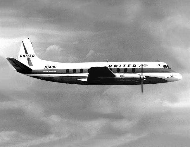 Photo of United Air Lines Viscount N7408 c/n 106 June 1961