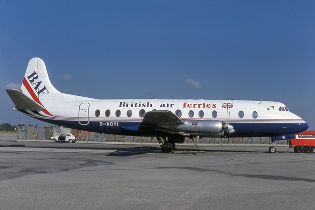 Photo of British Air Ferries (BAF) Viscount G-AOYI * c/n 257