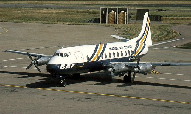 Photo of British Air Ferries (BAF) Viscount G-APEX c/n 381 September 1983