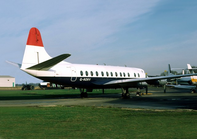 Photo of British Air Ferries (BAF) Viscount G-AOHV c/n 170 January 1981
