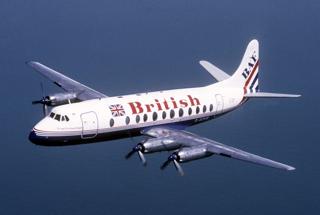 Photo of British Air Ferries (BAF) Viscount G-AOHM c/n 162 April 1986