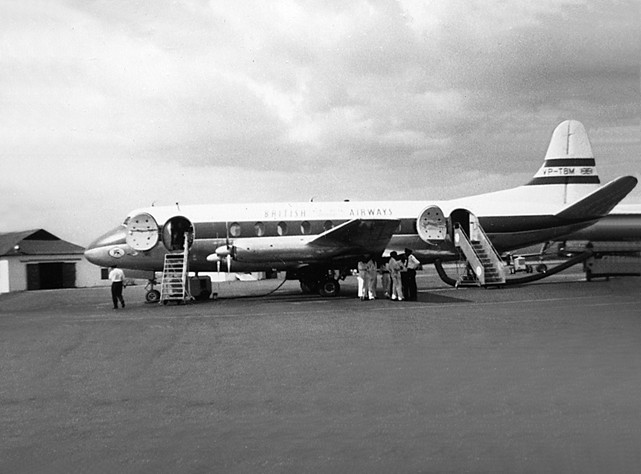 Photo of British West Indian Airways (BWIA) Viscount VP-TBM c/n 73 June 1957