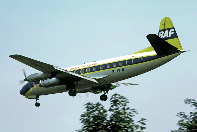 Photo of British Air Ferries (BAF) Viscount G-AVIW