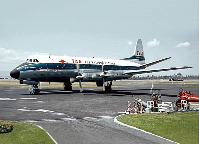 Photo of Trans-Australia Airlines (TAA) Viscount VH-TVM c/n 373 January 1966