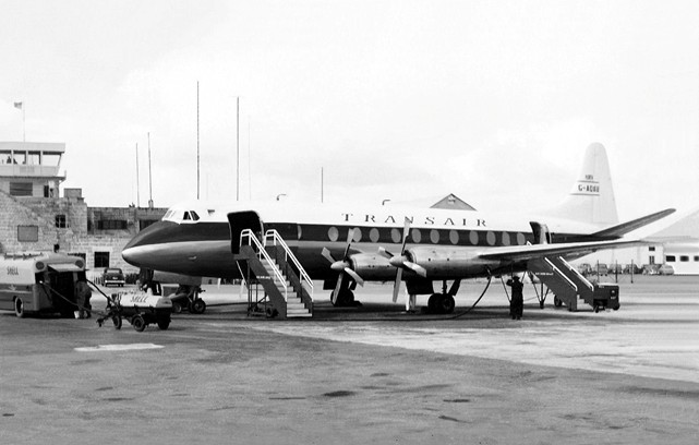 Photo of Transair (UK) Ltd Viscount G-AOXU c/n 248 June 1959