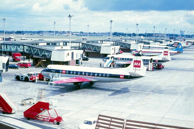 Photo of British European Airways Corporation (BEA) Viscount G-AOJB c/n 151 May 1969