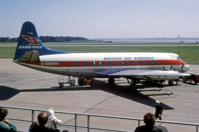 Photo of Cambrian Airways Viscount G-AMON