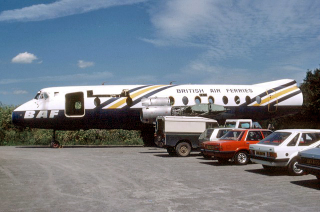 Photo of British Air Ferries (BAF) Viscount G-APEX c/n 381 July 1987