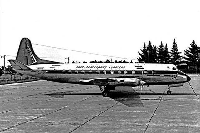 Photo of South African Airways (SAA) Viscount ZS-CDT c/n 346 June 1964