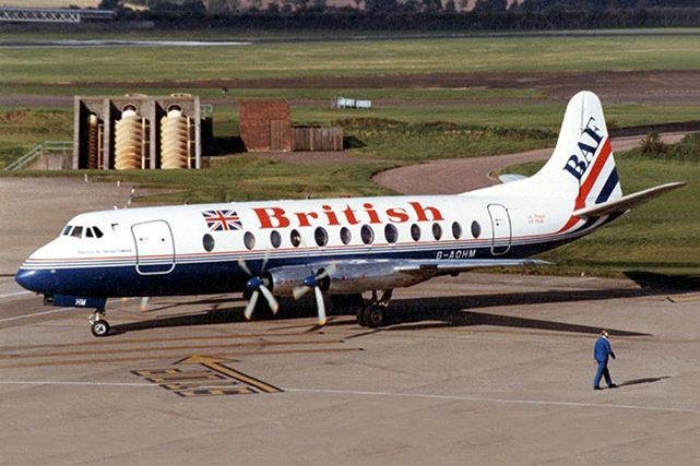 Photo of British Air Ferries (BAF) Viscount G-AOHM