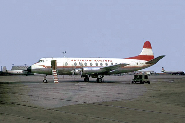 Photo of Austrian Air Transport Viscount OE-IAM c/n 442 June 1964