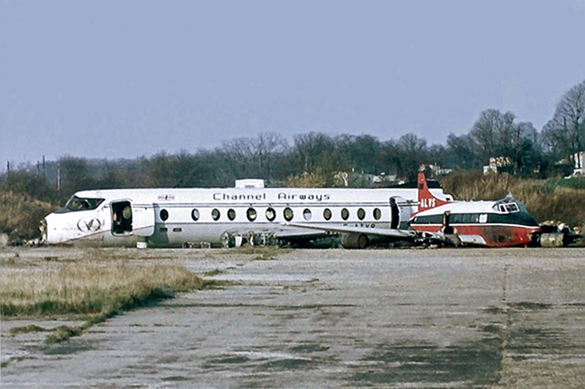 Photo of Stansted Airport Fire School Viscount G-ATVR