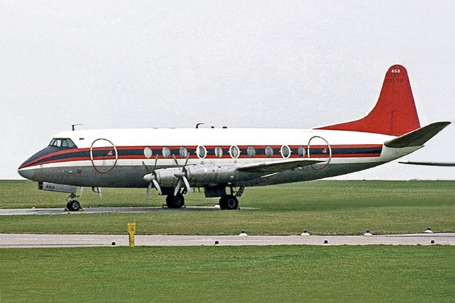 Photo of Alidair Viscount CF-TIF c/n 386 March 1976