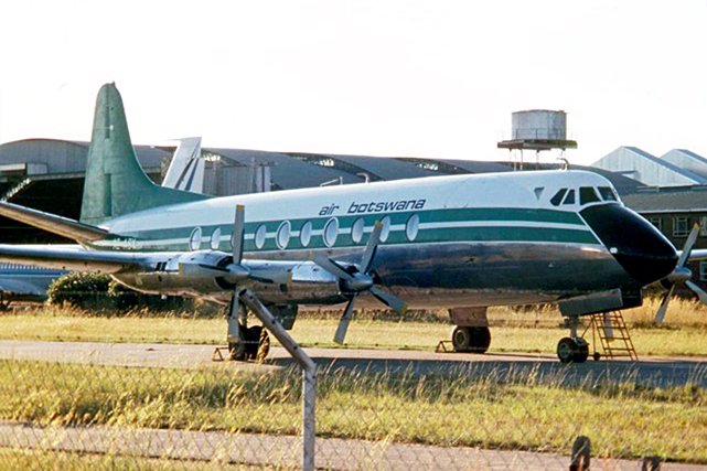 Photo of Air Botswana Viscount A2-ABY c/n 189 June 1979