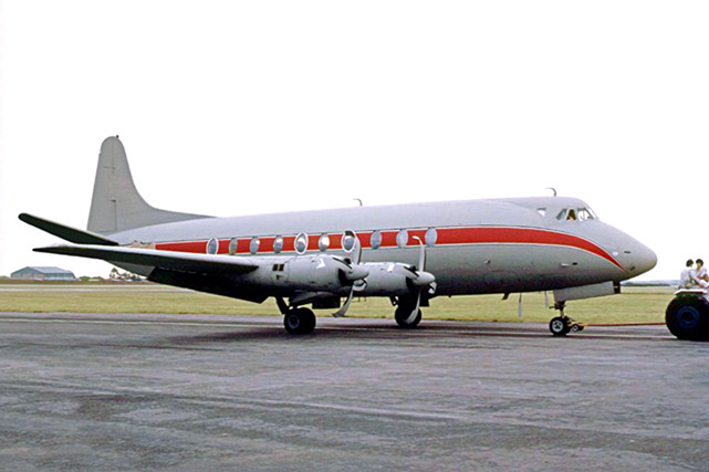 Photo of Aviation Equipment, Spares & Service (Pty) Ltd. Viscount ZS-KJG c/n 241 January 1980