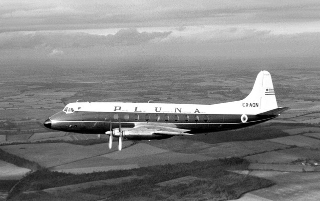 Photo of Primeras Lineas Uruguayas de Navegacion Aerea (PLUNA) Viscount CX-AQN