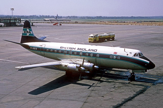 Photo of British Midland Airways (BMA) Viscount G-ASED