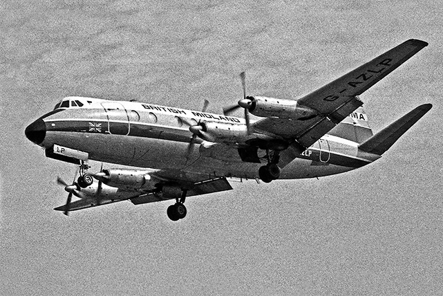 Photo of British Midland Airways (BMA) Viscount G-AZLP c/n 346 June 1977