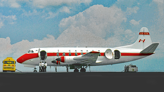 Photo of Canadian Department of Transport Viscount CF-DTA c/n 229 June 1980