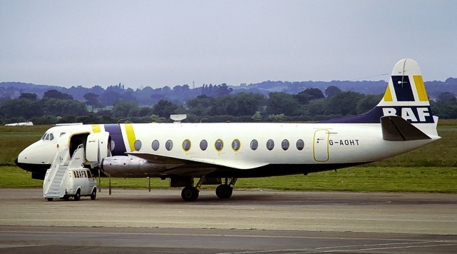 Foto del BAF - British Air Ferries Viscount G-AOHT c/n 168