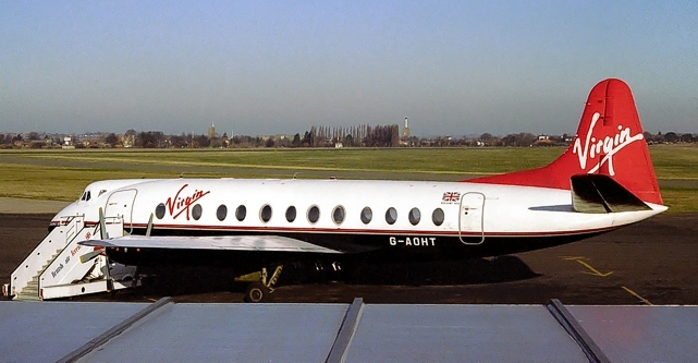 Photo of Virgin Atlantic Airways Viscount G-AOHT c/n 168 March 1985