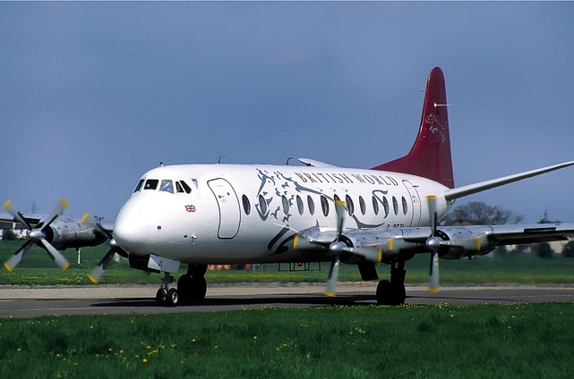 Photo of British World Airlines (BWA) Viscount G-BFZL