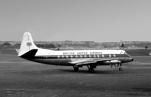 Photo of British United Airways (BUA) Viscount G-AOXU