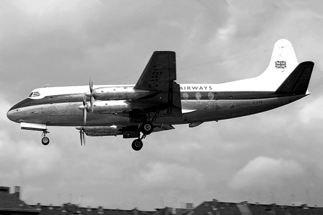 Photo of British United Airways (BUA) Viscount G-ARBY c/n 10 April 1962