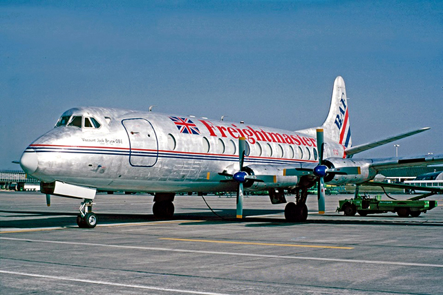 Photo of Securicor Air Viscount G-BLOA c/n 259 June 1989
