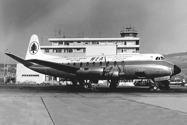 Photo of Middle East Airlines (MEA) / Air Liban Viscount OD-ACU c/n 240 July 1965
