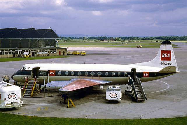 Photo of British European Airways Corporation (BEA) Viscount G-AOYG c/n 256 June 1968