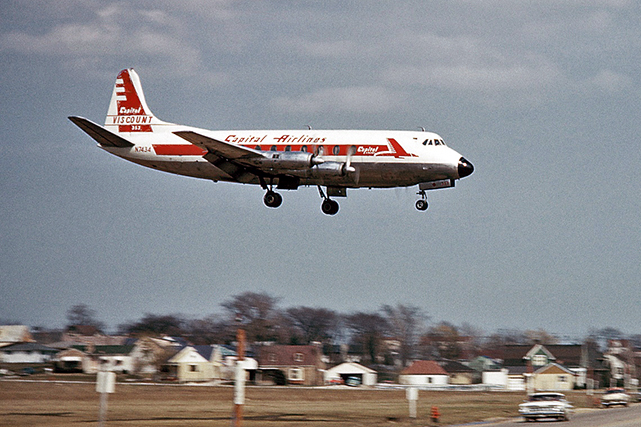 Photo of Capital Airlines (USA) Viscount N7434 c/n 132 June 1960