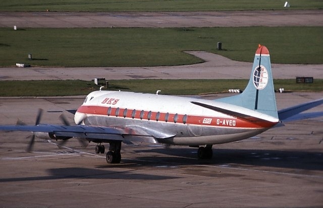 Photo of BKS Air Transport Ltd Viscount G-AVED c/n 286 May 1968