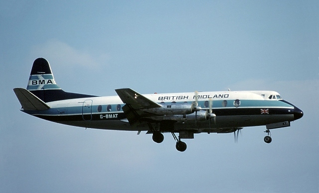 Photo of British Midland Airways (BMA) Viscount G-BMAT