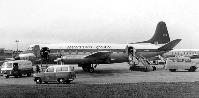 Hunting-Clan Viscount c/n 74 G-ANRR a few months before the accident