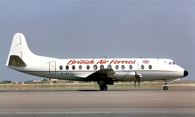 Photo of British Air Ferries (BAF) Viscount G-BFZL c/n 435