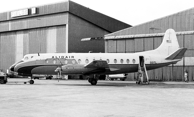 Photo of Alidair Viscount N501TL c/n 353 February 1976
