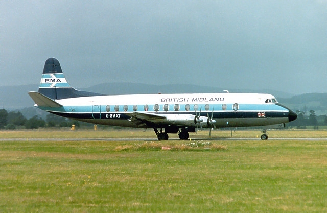 Photo of British Midland Airways (BMA) Viscount G-BMAT