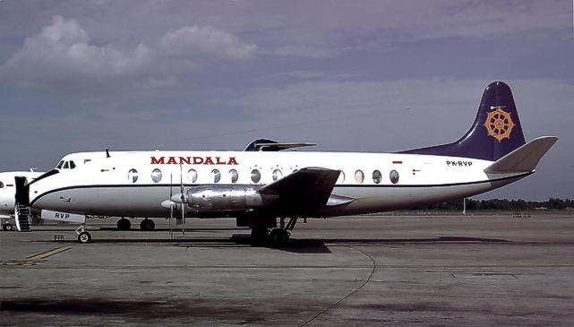 Photo of Mandala Airlines Viscount PK-RVP