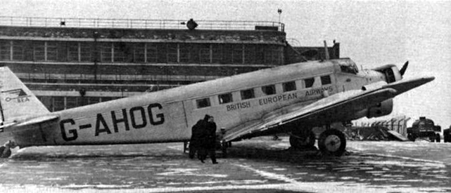 British European Airways Corporation JU52 Jupiter G-AHOG